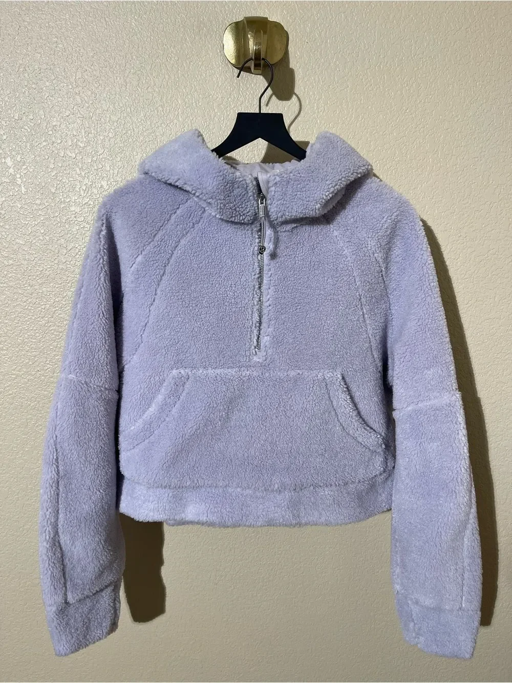 NWOT Lululemon Plush Lavender Half-Zip Sherpa Pullover